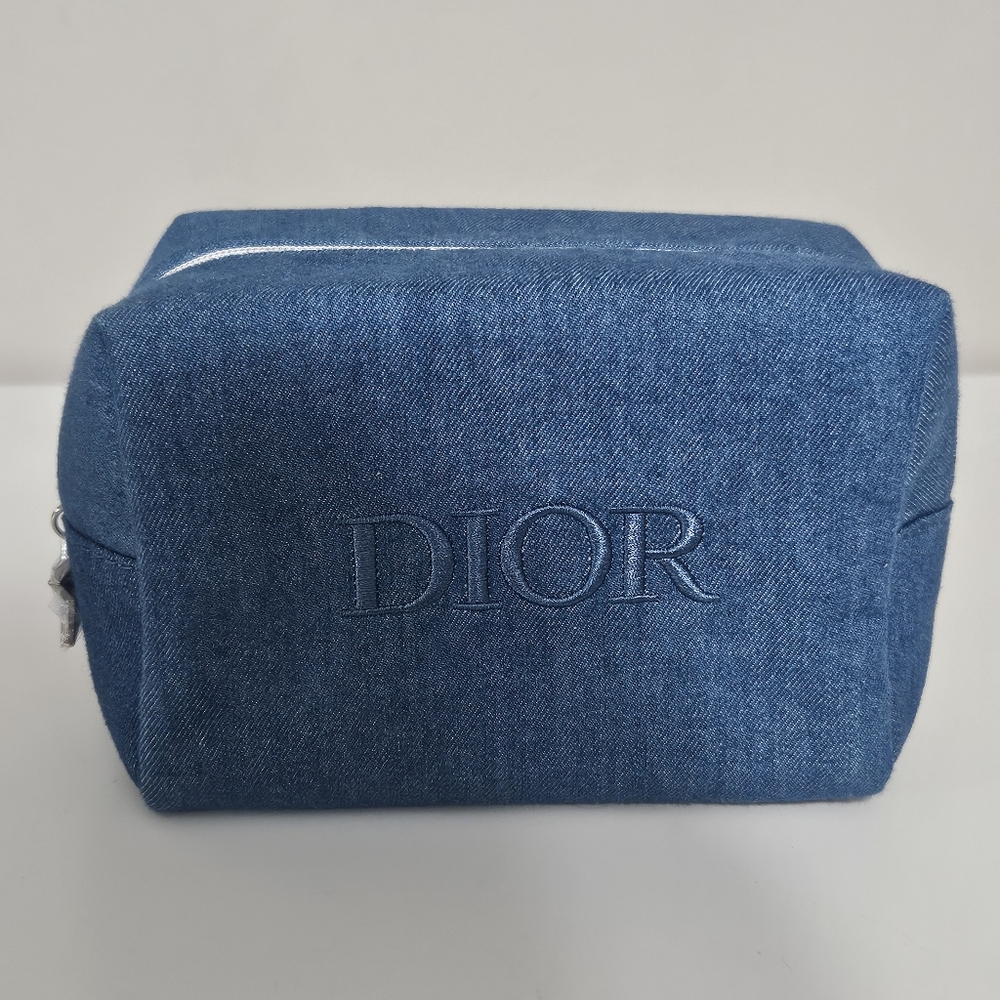 Dior Blue Denim Cosmetic Pouch